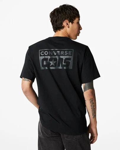 CONS Graphic T-Shirt Black, Back View