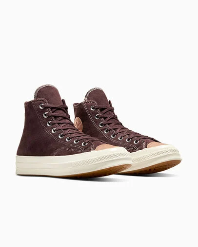Chuck 70 Nubuck & Vachetta Rugged Brown/Vachetta Beige, Top and Side View