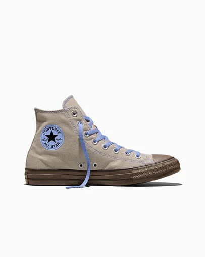 Chuck Taylor Color Pop Papyrus Brown/Brown/Very Peri Purple, Outer Side View