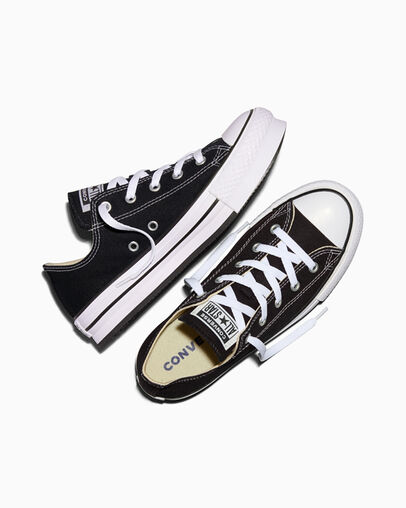 Chuck Taylor All Star EVA Lift Platform Canvas Black/White/Black, Angled View