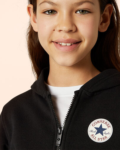 Fleece Chuck Patch Full-Zip Black