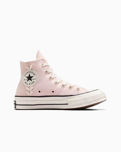 Chuck 70 Crafted Laces Pale Petal/Egret/Warm Clay, Outer Side View