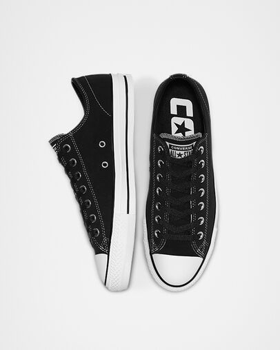 CTAS Pro Suede Low Top Black/Black/White