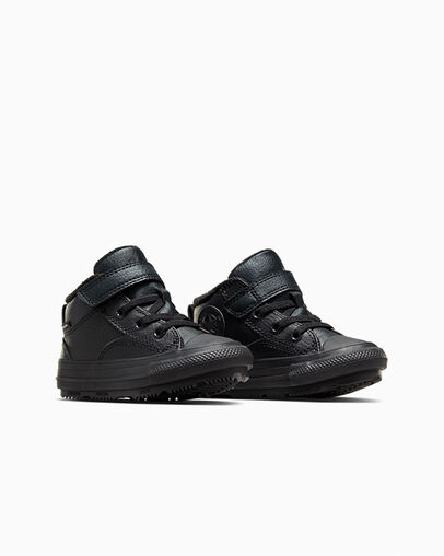 Chuck Taylor All Star Malden Street Boot Easy-On Black/Black/Black, Top and Side View