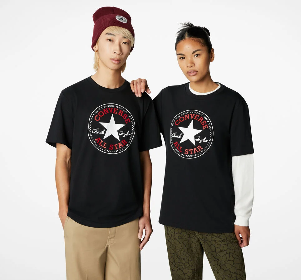 Converse Go-To All Star Patch Standard-Fit T-Shirt Converse Black