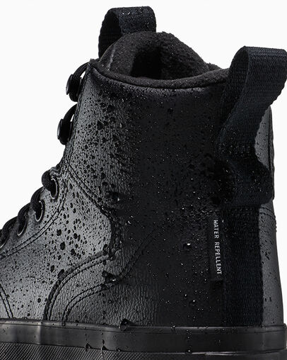 Chuck Taylor All Star Water-Repellent Hiker Boot Black/Black/Black, Detail Angle View