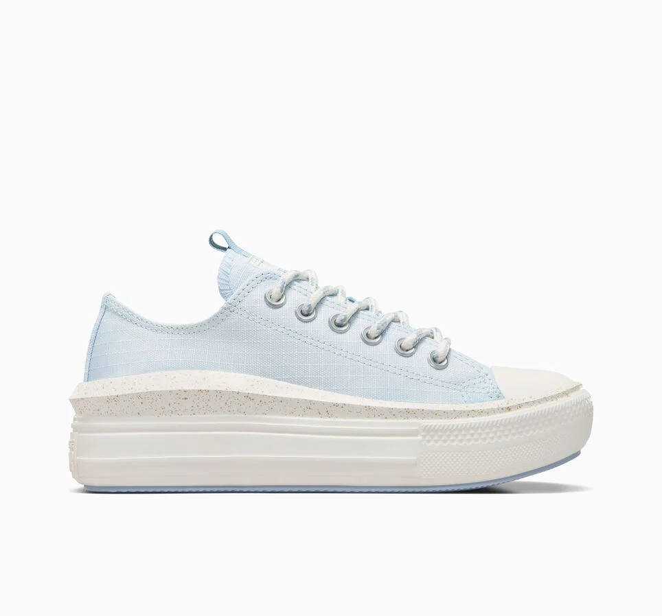 Chuck Taylor All Star Move Platform Washed Canvas Cloudy Daze Blue/Egret/Rainy Daze