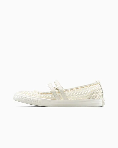 Chuck Taylor All Star Dainty Mary Jane Knit Egret/Papyrus/Egret, Inner Side View
