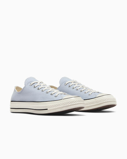 Chuck 70 Canvas Cloudy Daze Grey/Egret/Black, Top and Side View