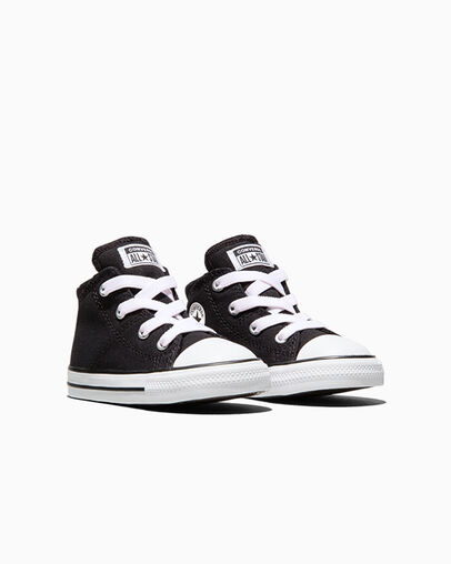 Chuck Taylor All Star Madison Easy-On Black/White/Black, Top and Side View