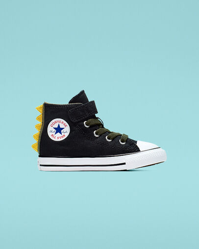 Chuck Taylor All Star Dino Spikes Hook and Loop High Top Black/Field Surplus/White