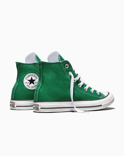 Chuck Taylor All Star Canvas Amazon Green/White/White, Heel View