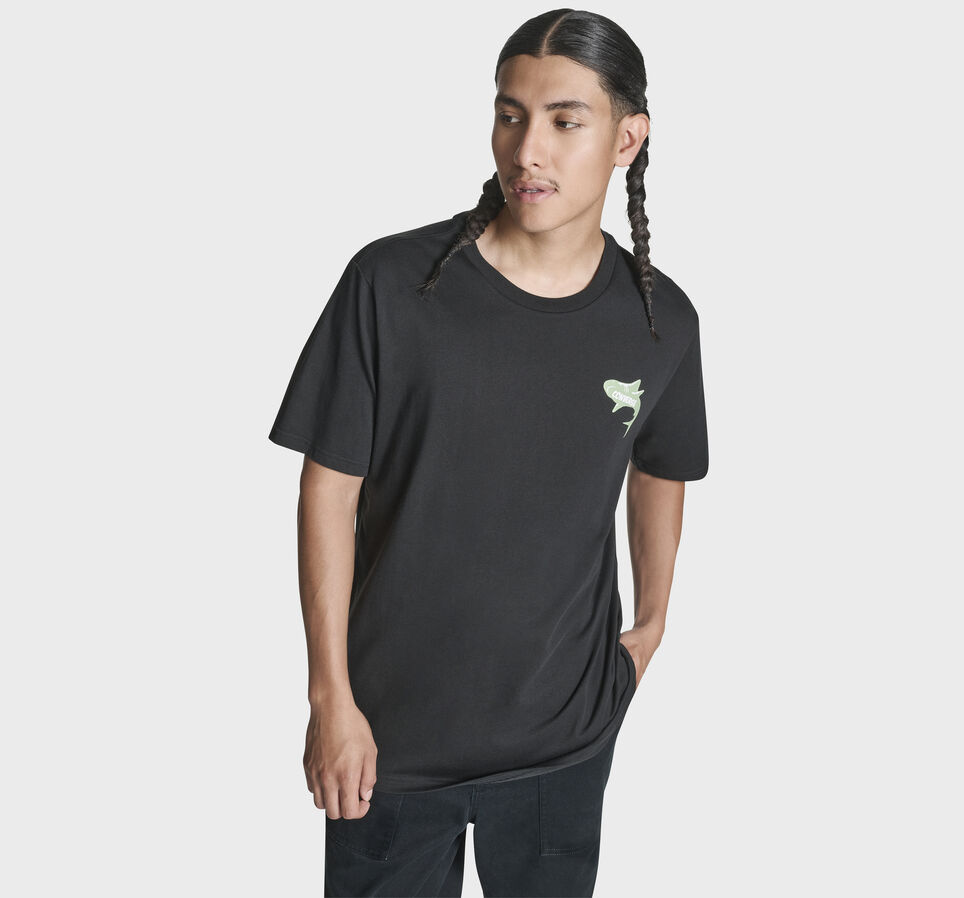 Shark Comic T-Shirt Black