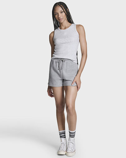 RETRO BOX STAR TANK Lt Grey Heather, Back View