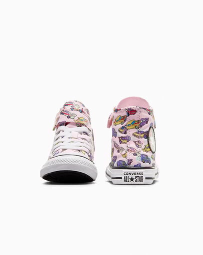 Chuck Taylor All Star Easy-On Cars Pink Foam/Sour Candy Pink, Heel View