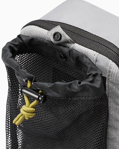 Corduroy Convertible Crossbody Bag Classic Grey, On Model View