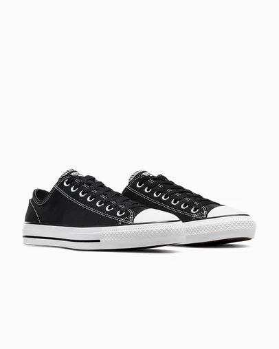CONS Chuck Taylor All Star Pro Suede Black/Black/White, Top and Side View