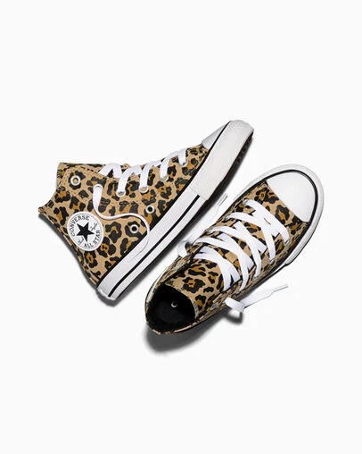 Chuck Taylor All Star Leopard Hay Day/Honey Stick/Black, Angled View
