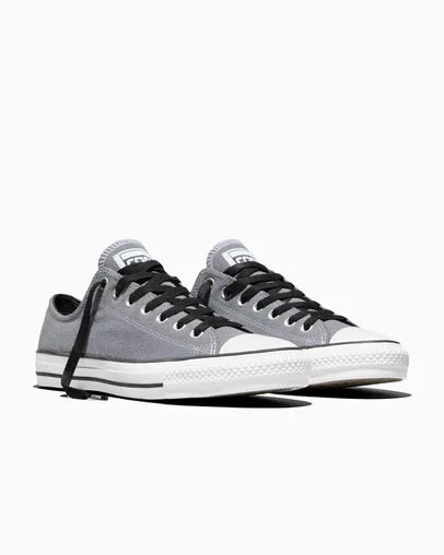 CONS Chuck Taylor All Star Pro Suede Thunder Whale Grey/Black/White, Top and Side View