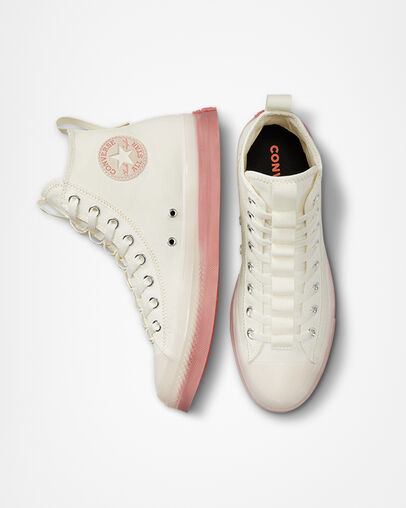 Chuck Taylor All Star CX Explore Egret/Beach Stone/Rhubarb Pie, Top and Side View
