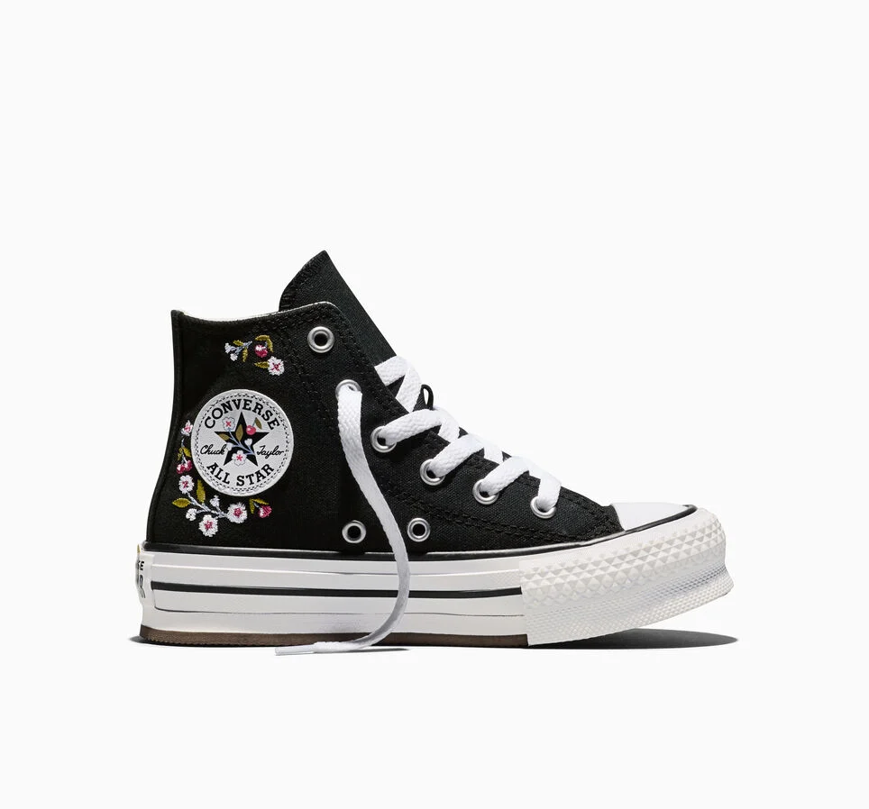 Chuck Taylor All Star EVA Lift Platform Cherry Blossoms Black/White/Black