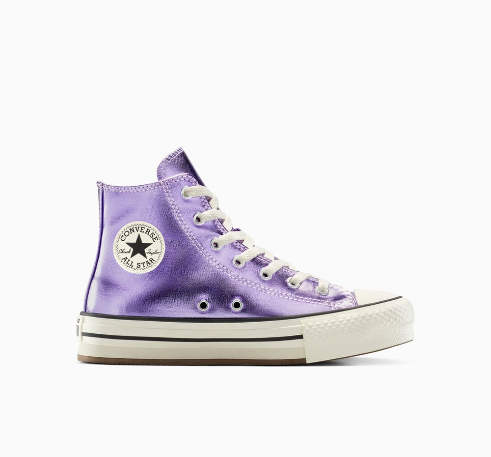 Chuck Taylor All Star EVA Lift Platform Metallic Purple/Egret/Black