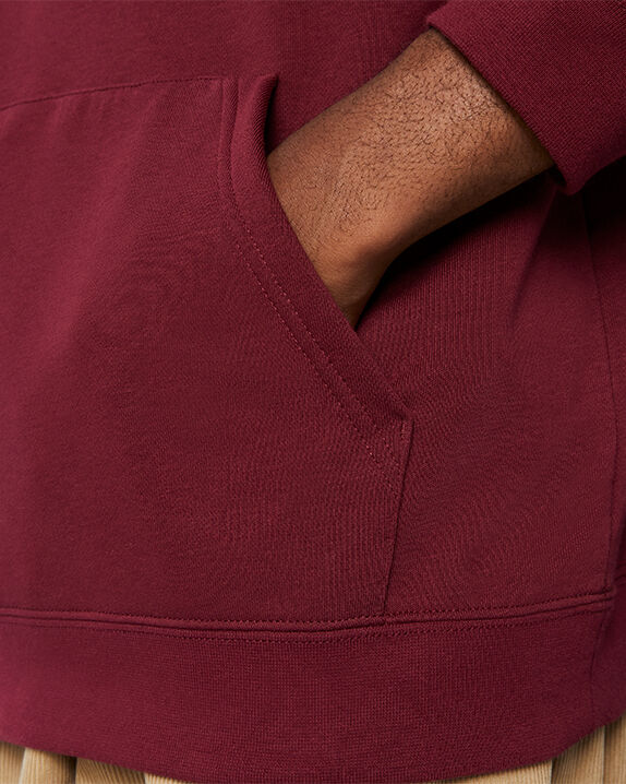 burgundy converse hoodie