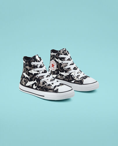 Shark Bite Chuck Taylor All Star Black/University Red/White