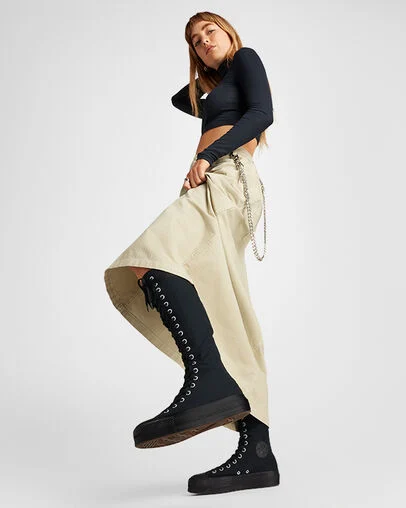 Chuck Taylor All Star Lift XXHi Platform Black/Black/Black, On Foot Shot 1