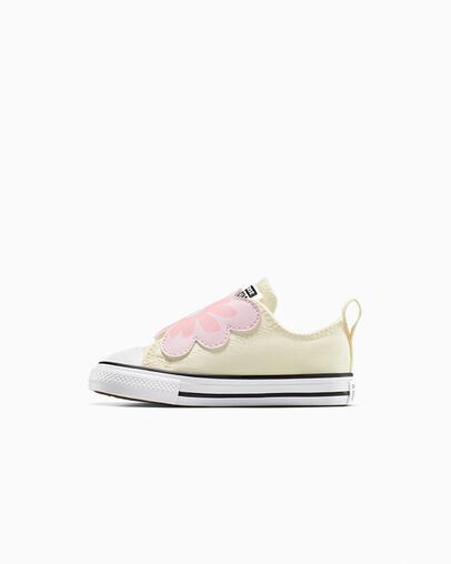 Chuck Taylor All Star One Strap Easy-On Embroidered Florals Egret/Lt Jellyfish Jitter, Inner Side View