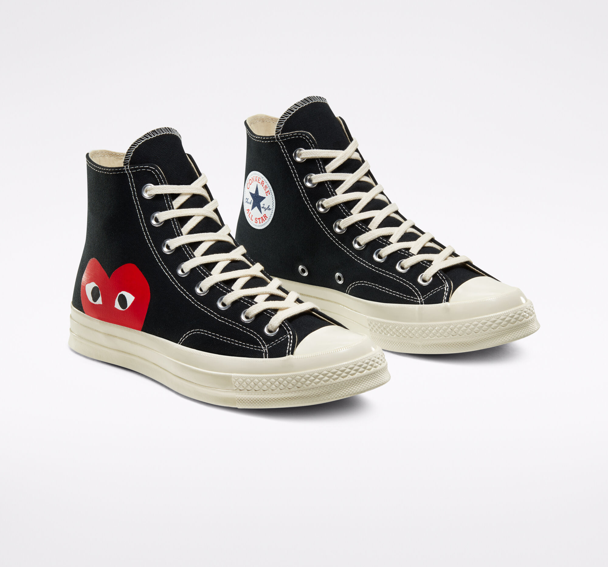 Converse x Comme des Garçons PLAY Chuck 70 Black High Top Shoe