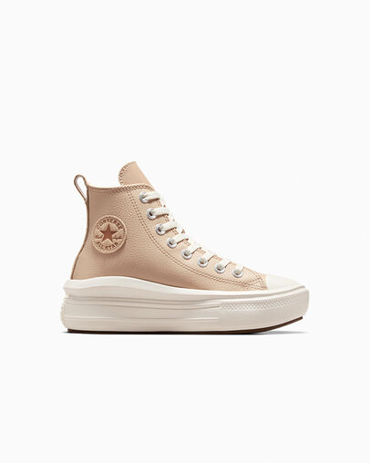 Chuck Taylor All Star Move Leather Warm Quarry/Egret/Warm Quarry, Outer Side View