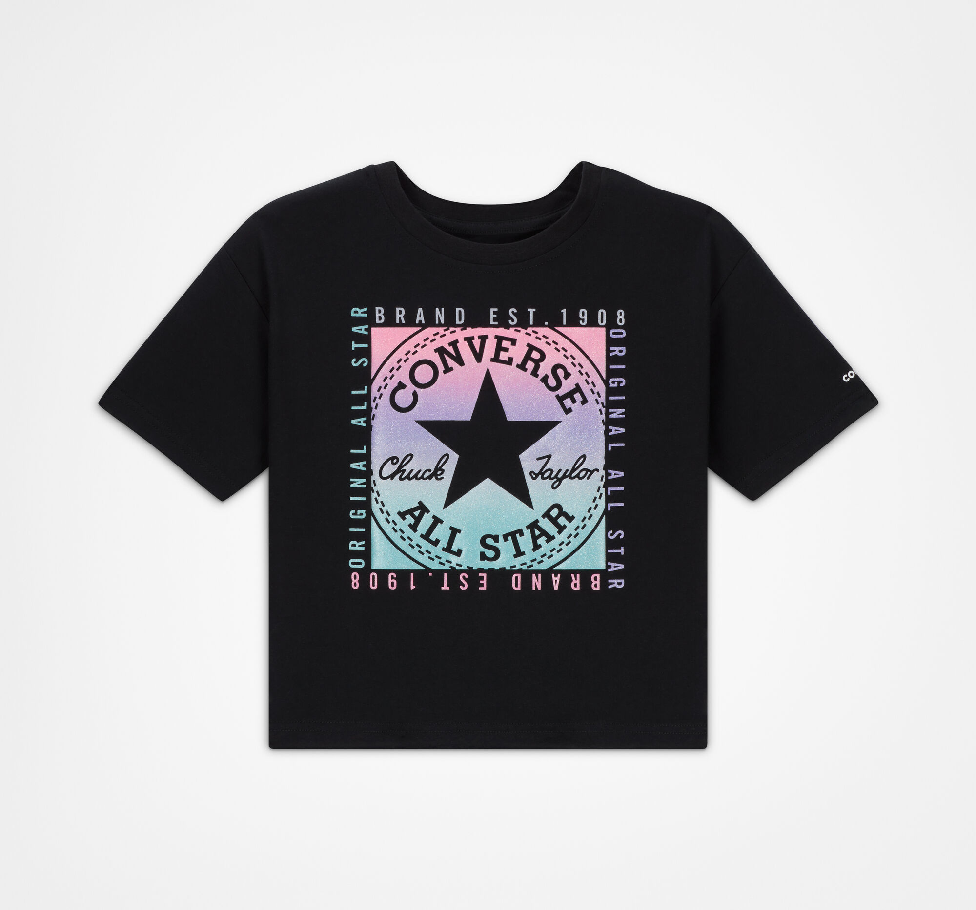 Glitter Chuck Taylor Patch Boxy T-Shirt