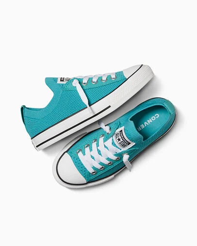 Chuck Taylor All Star Knit Easy-On Ocean Drip/White/Black, Angled View