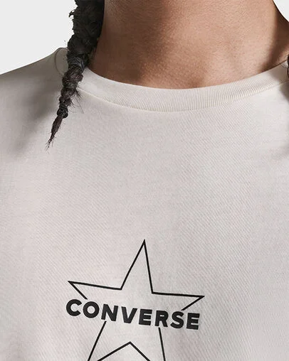 Star T-Shirt Egret, Detail View