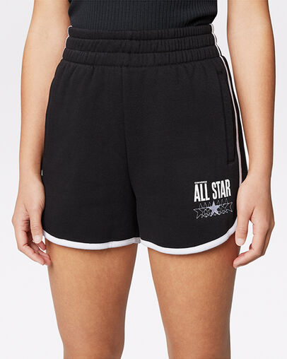 Twisted Varsity Short Black, Front View