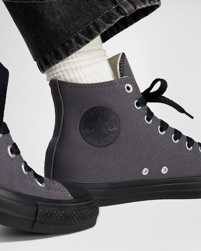 Chuck Taylor All Star Heavy Canvas Dark Matter/Black/Black, Reflective View