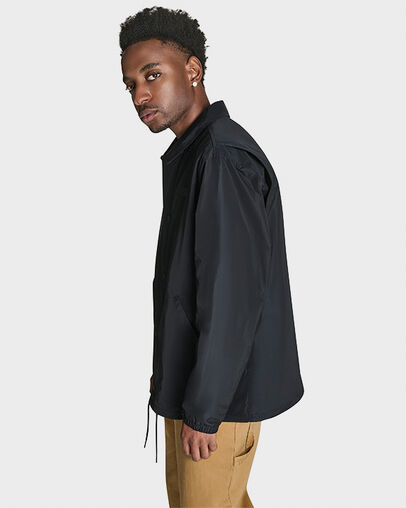 CONS Andover Skate Button Up Jacket Converse Black, Back View