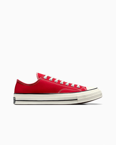 Chuck 70 Canvas Enamel Red/Egret/Black, Outer Side View