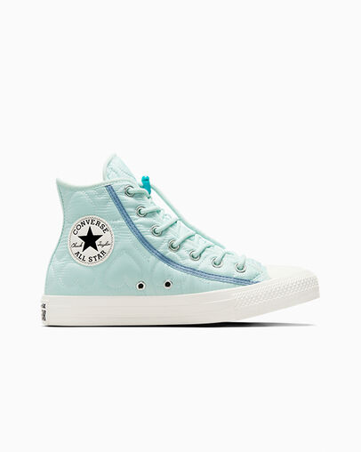 Chuck Taylor All Star Quilted Chance Of Rain Blue/Cocoon Blue, Outer Side View