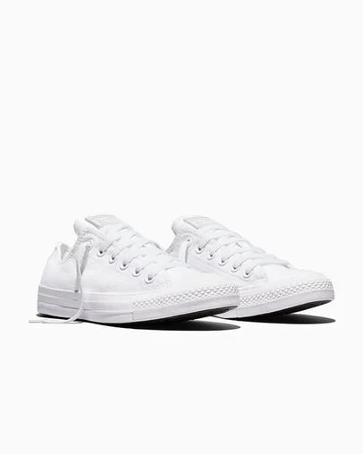 Chuck Taylor All Star Canvas White Monochrome, Top and Side View