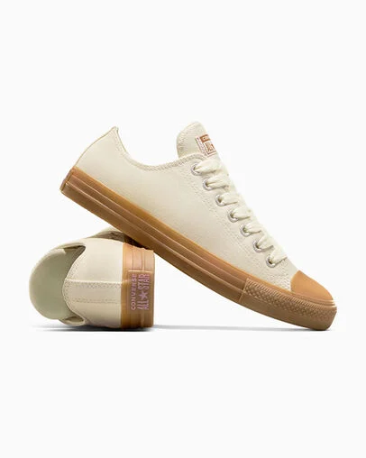 Chuck Taylor All Star Heavy Canvas Egret/Gum/Orchid Dust, Detail Angle View