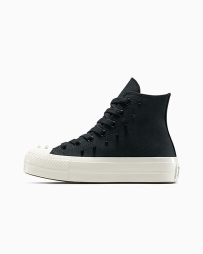 Chuck Taylor All Star Lift Platform Spikes Black/Vintage White/Black, Inner Side View