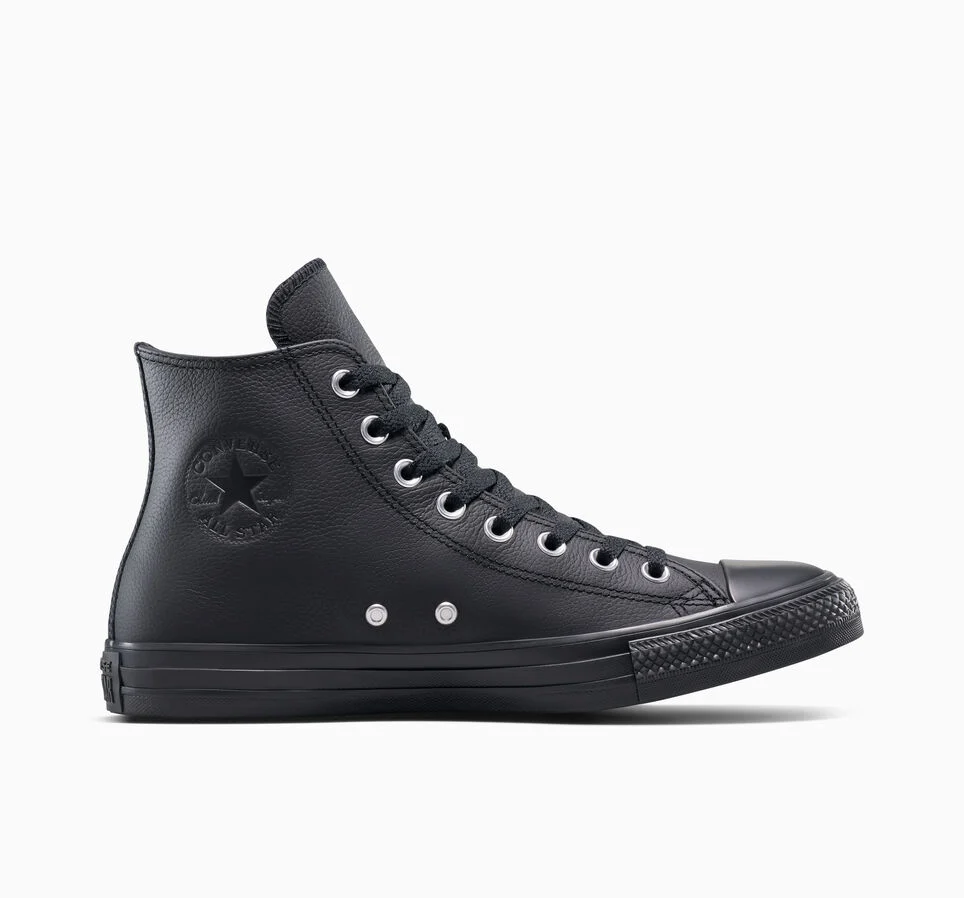 Chuck Taylor All Star Water-Repellent Leather Black/Black/Black