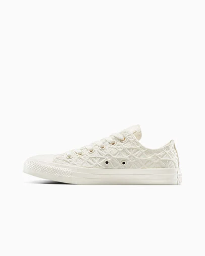 Chuck Taylor All Star Textured Material Egret/Egret/Egret, Inner Side View