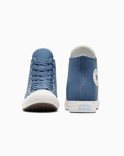 Chuck Taylor All Star Heavy Canvas Lakeside Blue/Lt. Blue, Heel View