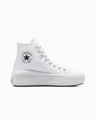 Chuck Taylor All Star Move Platform White/Natural Ivory/Black, Outer Side View