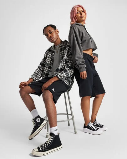 Go-To Loose Fit 9" Shorts Converse Black, Back View