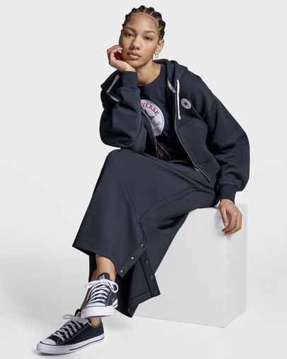 Retro Chuck Taylor Full-Zip Hoodie Black