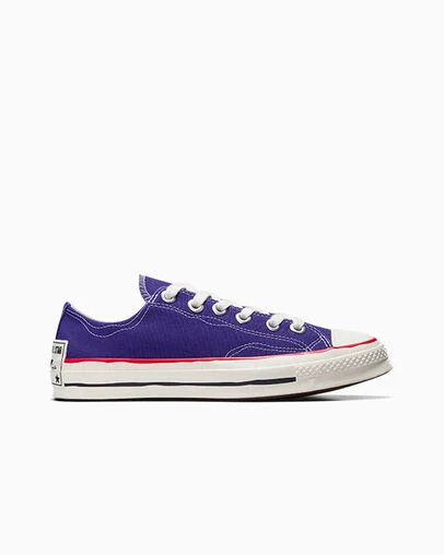 Chuck 70 Sketch Court Purple/Egret/Red, Outer Side View